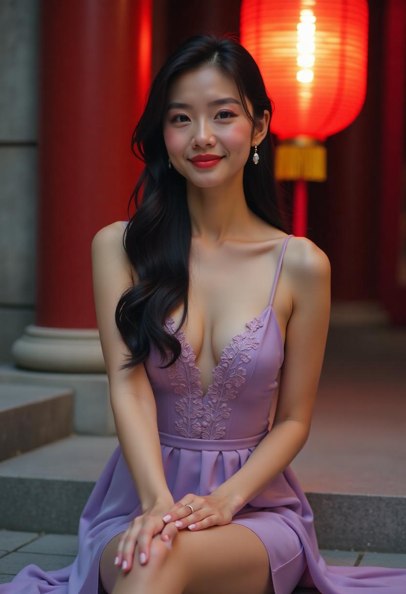 老街夜色与电影开篇画面